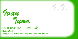 ivan tuma business card